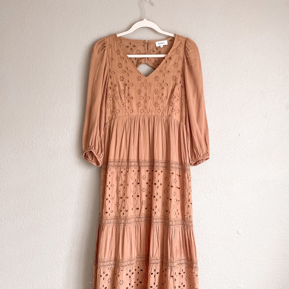 Böhme Glenna Eyelet Tiered Maxi Dress